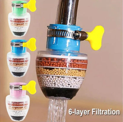 6 Layer Water Purifier Filter Faucet - ( Pack of 2)