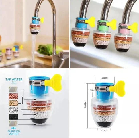 6 Layer Water Purifier Filter Faucet - ( Pack of 2)